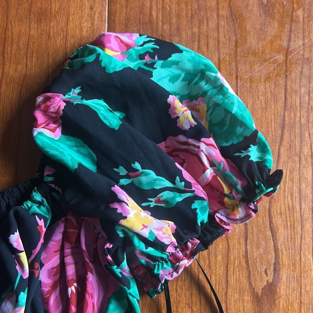 For Love and lemons Becca Crop Top Rose Floral size XS - Picture 6 of 8